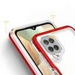 Kép 4/7 - Tiszta 3in1 tok Samsung Galaxy A22 4G keret gél Tok piros
