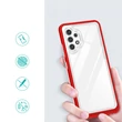 Kép 2/7 - Tiszta 3in1 tok Samsung Galaxy A32 4G keret gél Tok piros