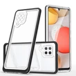 Kép 1/7 - Clear 3in1 Case for Samsung Galaxy A42 5G Frame Gel Cover Black