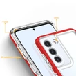 Kép 4/7 - Tiszta 3in1 tok Samsung Galaxy S21 FE keret Fedél gél piros