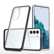 Kép 1/7 - Clear 3in1 Case for Samsung Galaxy S22 Frame Gel Cover Black