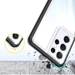 Kép 6/7 - Tiszta 3in1 tok Samsung Galaxy S22 Ultra Frame Gel Cover fekete