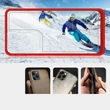 Kép 3/7 - Tiszta 3in1 tok Samsung Galaxy S22 Ultra Frame gél borítás piros