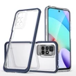 Kép 1/7 - Clear 3in1 Case for Xiaomi Redmi 10 Frame Gel Cover Blue