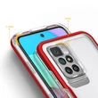 Kép 4/7 - Tiszta 3in1 tok a Xiaomi Redmi 10 kerethez Gél Tok piros