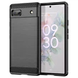 Kép 1/8 - Carbon Case Flexible cover for Google Pixel 6a black