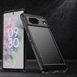 Kép 7/8 - Carbon Case rugalmas Tok a Google Pixel 7 fekete