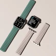 Kép 7/8 - Mágneses szíj óraszíj 6/5/4/3/2 / SE (44mm / 42mm) mágneses szalag karkötő karkötő fekete