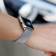 Kép 7/8 - Mágneses szíj óraszíj 6/5/4/3/2 / SE (44mm / 42mm) mágneses szalag karkötő karkötő rózsaszínű