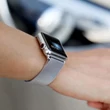 Kép 7/8 - Mágneses szíj karóra 7 45mm mágneses szalag karkötő Kék karkötő