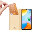 Kép 2/8 - Dux Ducis Skin Pro Flip Case Xiaomi Redmi 10C arany