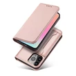 Kép 2/8 - Mágneses kártya tok iPhone 13 tok kártya pénztárca kártya állvány rózsaszín