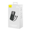 Kép 8/8 - Baseus Comet Powerbank USB-ről USB-C kábelre, 10000mAh, 22.5W (fekete)