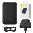 Kép 1/8 - Baseus Mágneses Mini vezeték nélküli gyorstöltésű Power Bank 2022, 6000mAh 20W fekete