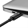 Kép 5/8 - Baseus Tungsten Gold USB-C USB-C kábel 240W 2m (fekete)