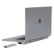 Kép 1/2 - INVZI MagHub 12in2 USB-C dokkolóállomás / hub MacBook Pro 16" SSD tálcával (szürke)