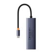 Kép 3/8 - Baseus UltraJoy 4in1 Hub USB-C USB 3.0 (űrszürke)
