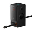 Kép 3/6 - Baseus PowerCombo 65W Fali töltő / Powerstrip (fekete)