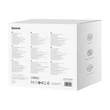 Kép 6/6 - Baseus PowerCombo 65W Fali töltő / Powerstrip (fekete)