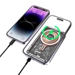 Kép 8/12 - Dudao TGK1 Power Bank vezeték nélküli töltő 15W 10000mAh Fekete (TGK1-Black)