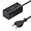 Kép 2/3 - Baseus GaN3 Pro 2xUSB-C + 2xUSB hálózati töltő, 100W (fekete).