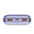 Kép 3/4 - Baseus Bipow Pro Powerbank  20000mAh, 2xUSB, USB-C, 22.5W (Lila)
