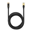 Kép 1/3 - Baseus Ethernet RJ45 hálózati kábel, 10Gbps, 8m (fekete)