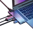 Kép 1/6 - Baseus Enjoyment 7in1 Dual Type-C to HDMI + USB 3.0 + LAN + SD + MicroSD + USB C PD Dokkoló HUB Szürke (CAHUB-L0G)