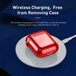 Kép 6/6 - Baseus Airpods tok 2/1 Shining piros (ARAPPOD-A09)