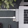 Kép 3/6 - Baseus Thunderbolt C+ Dual Type-C to USB3.0/HDMI/Type-C HUB adapter Sötétszürke (CAHUB-B0G)