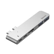 Kép 5/6 - Baseus Thunderbolt C+ Dual Type-C to USB3.0/HDMI/Type-C HUB adapter Sötétszürke (CAHUB-B0G)
