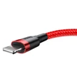 Kép 1/6 - Baseus Lightning Cafule iPhone Adat- és töltőkábel 2A 3m Piros + Piros (CALKLF-R09)