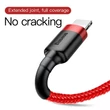 Kép 4/6 - Baseus Lightning Cafule iPhone Adat- és töltőkábel 2A 3m Piros + Piros (CALKLF-R09)