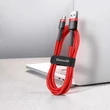 Kép 6/6 - Baseus Micro USB Cafule Adat- és töltőkábel 2.4A 1m Piros + Piros (CAMKLF-B09)