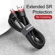 Kép 6/6 - Baseus Micro USB Cafule Adat- és töltőkábel 1.5A 2m Piros + Fekete (CAMKLF-C91)