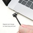Kép 4/4 - Baseus Magnet Mágneses Type-C USB C MacBook Kábel 4.3A 1.5m Fekete (CATBL-01)