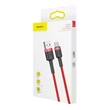 Kép 2/6 - Baseus Type-C USB C Cafule Adat- és töltőkábel 2A 3m Piros + Piros (CATKLF-U09)