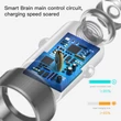 Kép 6/6 - Baseus Small Screw 3.4A univerzális Smart autós töltő, 2x USB, piros (CAXLD-C09)