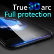 Kép 1/6 - Baseus All-screen teljes képernyős 0.3mm edzett üveg iPhone 6/6S Plus kijelzővédő fólia - fehér (SGAPIPH6SP-B3D02)
