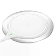 Kép 3/6 - Baseus Metal Wireless vezeték nélküli Qi töltő 10W Ezüst/Fehér (WXJS-S2)