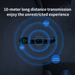 Kép 5/6 - Baseus Qiyin Bluetooth audio vevő AUX mini jack autórádióhoz kihangosító fekete (WXQY-01)