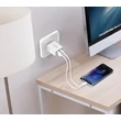Kép 2/2 - CHOETECH C0030 2 USB portos fali hálozati töltő fehér