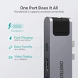 Kép 3/9 - Choetech HUB-M24 7in2 USB C HUB Átalakító Adapter MacBook Pro - 2016-2020 MacBook Air 2018-2020 Thunderbolt 3 100W PD 4K HDMI Gigabit Ethernet 2x USB 3.0 SD/MicroSd kártyaolvasó