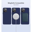 Kép 3/8 - CHOETECH PC0095 Magsafe mágneses iPhone 12 / iPhone 12 Pro tok - Midnight Blue