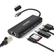 Kép 5/5 - Choetech HUB-M05 6 in 1 Multiport USB-C adapter Hub HDMI USB 3.0 LAN SD