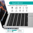 Kép 3/5 - Choetech HUB-M14 7in1 USB C HUB Átalakító Adapter 4K HDMI USB 3.0 100W USB C PD Micro SD / SD Kártyaolvasó