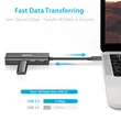 Kép 3/6 - Choetech HUB-U02 USB C Ethernet HUB LAN Hálózati Átalakító Adapter