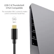 Kép 4/6 - Choetech HUB-U02 USB C Ethernet HUB LAN Hálózati Átalakító Adapter