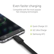 Kép 3/5 - Green Cell GC matte Mikro USB Adat és töltőkábel 25 cm hosszúság gyorstöltési funkció támogatással