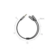 Kép 5/6 - Ugreen 3.5mm mini jack AUX elosztó adapter kábel 20cm - Ezüst (10532)